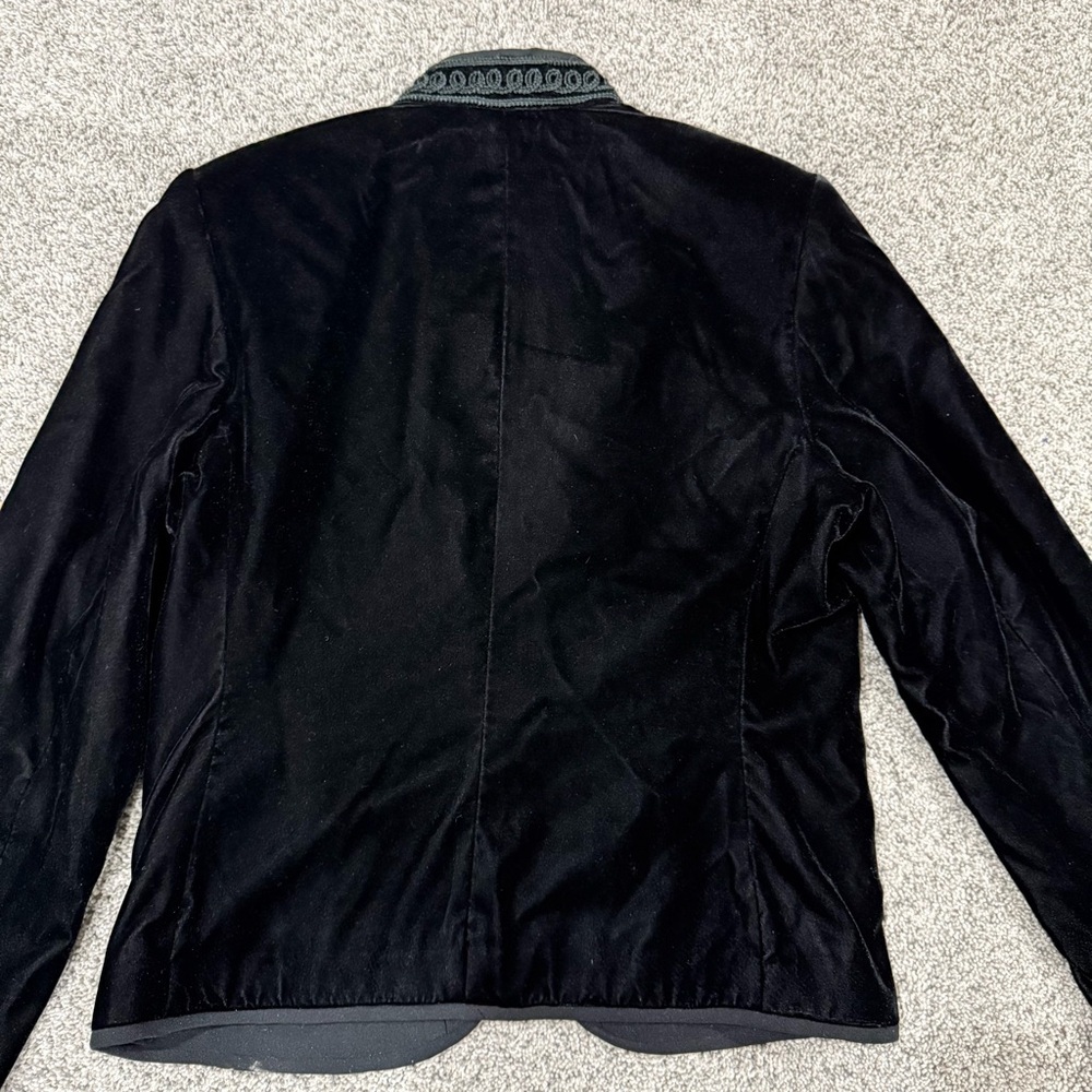 Vtg Y2K Nygard Black Clever Ornate Jacket Whimsigoth Vamp Romantic Women’s US 6 - Picture 9 of 12